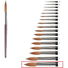 Samur Suluboya Fırçası 16 Numara Samur Guaj Boya Fırça No:16 1 Adet