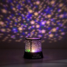 Pazariz Gökyüzü Dönen Gece Lambası Yıldızlı Gökyüzü Projeksiyon Gece Lambası