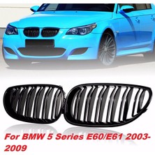 Blueoto Bmw E60 Çift Tırnak Izgara Ön Böbrek Panjur 2003-2009 5 Serisi Ithal Ürün