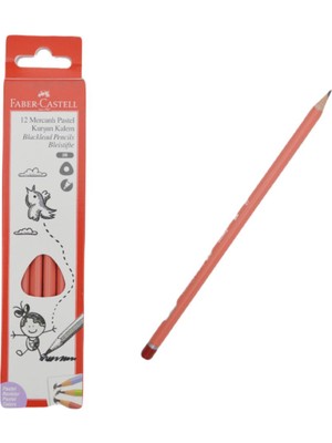 Faber Castell Pastel 2b Kurşun Kalem  - Pembe  12 Adet