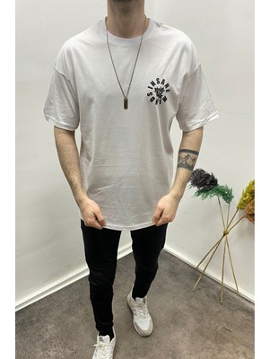 Erkek Come Lo Flore  Baskılı Oversize Tshirt