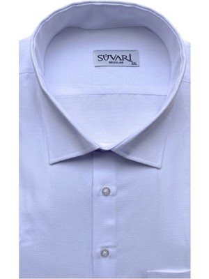 Süvari Battal Beden Armürlü Siyah Erkek Gömlek