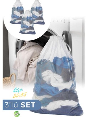 Easyso Çamaşır Yıkama Filesi 3 Adet 35X45CM Çorap Çamaşır Perde Yıkama Filesi