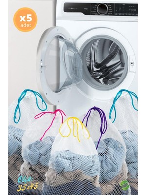 Easyso Çamaşır Yıkama Filesi 5 Adet 35X45CM Çorap Çamaşır Perde Yıkama Filesi
