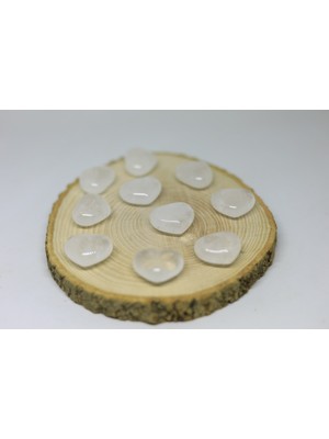 Yaşam Tohumu Kristal Kuvars Taşı Kalp Şekilli (14-16GR)
