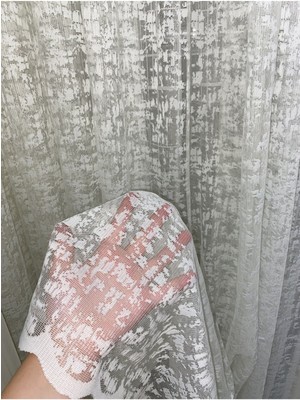 Evdepo Home Kullanıma Hazır 1/3 Sık Pile Tül Perde Tek Kanat - Ekru 290 x 200 cm