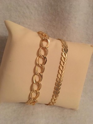 Bers Aksesuar Kadın Lak Kaplama Ikili Bileklik Seti Gold