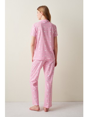 Penti Stripes Gömlek Pantolon Pijama Takımı