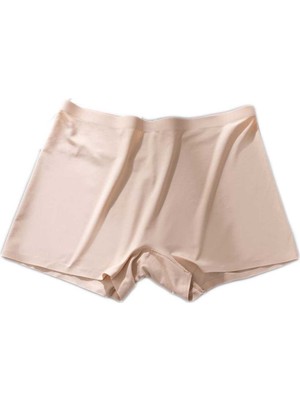 İsunstore Kadın Dikişsiz Görünmez Iz Yapmaz Mini Şort Boxer Ten