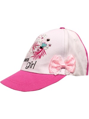 Cantoy Kız Çocuk Kasket Şapka 4-8 Yaş