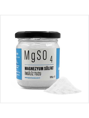Apayrı Yaşam Magnezyum Sülfat 125 gr İngiliz Tuzu Epsom Tuzu Doğal Yaşam Ürünü