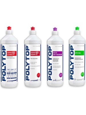 Polytop 2000 Agresif Pasta 7000 Ince Pasta Reflex Hare ve Apex Boya Koruma Seti 1 Lt