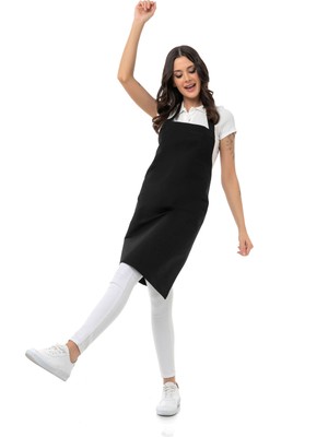 Dry&more Doğa Dostu Recycle Siyah Aşçı Önlüğü Şef Önlüğü Mutfak Önlüğü Masterchef Önlüğü Garson Önlüğü