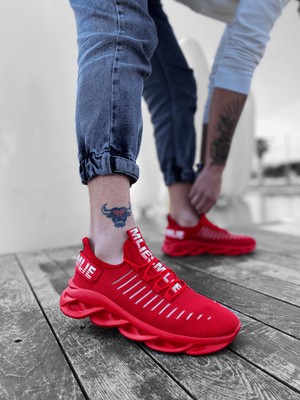 Maysolasta ER0602 Phantom Yüksek Taban Tarz Sneakers Kırmızı Erkek Spor Ayakkabısı