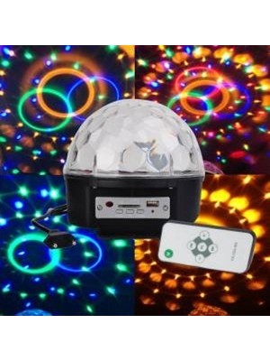 Pazariz Ferled Mp3 Çalar Hoparlör Disko Sahne Topu Rgb LED Işık