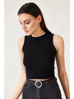 Oshebu Kadın Sıfır Kol Kaşkorse Bluz