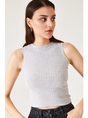 Oshebu Kadın Sıfır Kol Kaşkorse Bluz