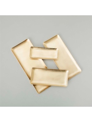 Chakra Vanessa Dekoratif Tabak 12X30 cm  Gold