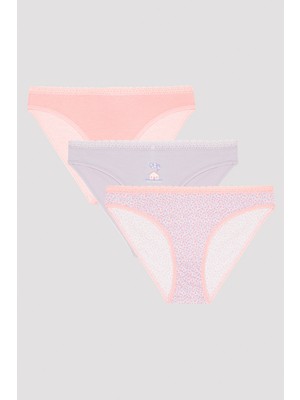 Penti Çok Renkli Home Sweet 3lü Slip Külot