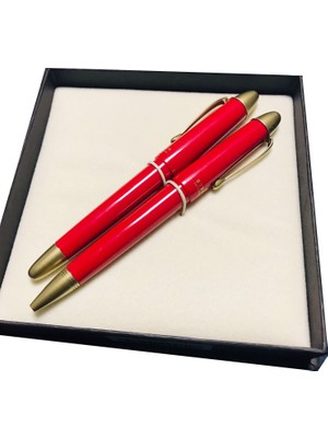 4589 / Steelpen Pearl Seri 4589 Dt Siyah Golddolma+Tükenmez