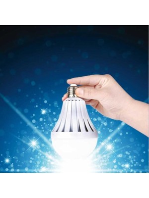 Pazariz 7W Şarjlı Ledli E27 Duylu Acil Durum Lambası (180 Dk) Beyaz (6500K)