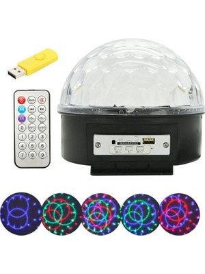 Pazariz Deilmi Küre Model Disko Topu Kumandalı LED Usb/bluetooth Hoparlör
