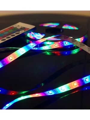 Pazariz Gift Moda Uzaktan Kumandalı Rgb Şerit LED
