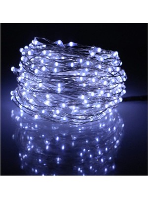 Pazariz Peri LED Işık 10 Metre (Beyaz) Pilli