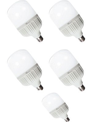 Pazariz LED Torch Ampul 50 Watt Beyaz Işık Aydınlatma Lambası 5 Ad