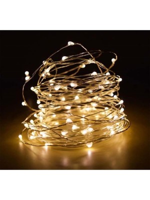 Pazariz Peri LED Pilli Dekoratif LED Işık Yılbaşı LED Ince Tel 5