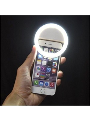 Pazariz Selfie Işığı 3 Kademeli LED Aydınlatma Telefon Aparatı