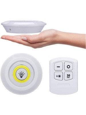 Pazariz Uzaktan Kumandalı 3'lü Spot LED Lamba Kablosuz Pilli Işıldak