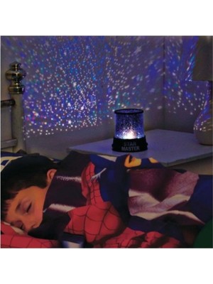 Pazariz Gökyüzü Dönen Gece Lambası Yıldızlı Gece Lambası