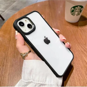 iPhone 11 Uyumlu Şeffaf Kenarları Renkli Darbe Önleyici Kılıf