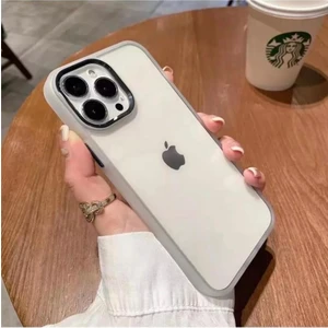 iPhone 11 Uyumlu Şeffaf Kenarları Renkli Darbe Önleyici Kılıf