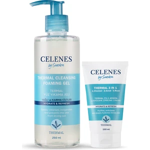 Celenes Thermal Derinlemesine Temizlik İkisi Bir Arada Maske & Temizleme Seti Yağlı/Karma