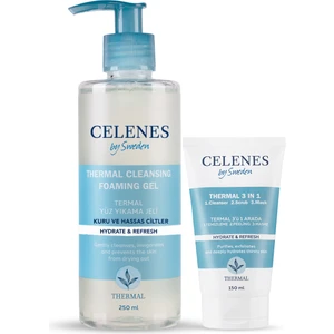 Celenes Thermal Derinlemesine Temizlik İkisi Bir Arada Maske & Temizleme Seti Kuru/Hassas