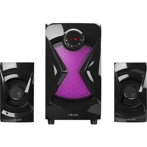MD-370BT 2+1 38W Siyah Bt/aux/usb/fm/led Işıklı Multimedia Speaker
