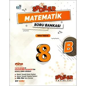 Spoiler Yayınları 8. Sınıf Matematik Soru Bankası (B)