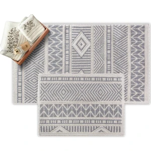 Marina Doğal Pamuklu 2'li Banyo Kilim Seti