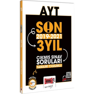 Yargı Yayınevi AYT Son 3 Yıl (2019-2021) Tamamı Çözümlü Çıkmış Sorular