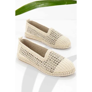 Ten Platin Örgü  Kadın Espadril K018230125