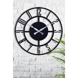 Muyika Bunnela Metal 70 cm Siyah Duvar Saati  70X70 cm Mds-70