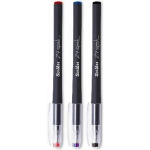 Speed Gel Tükenmez Kalem 0.7 3 Lü Set Siyah Mavi Kırmızı