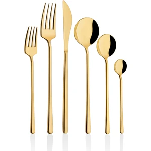Grasse 36 Parça Çatal Kaşık Bıçak Seti Gold