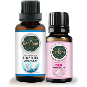 30 ml Beyaz Sabun Uçucu Buhurdanlık Koku Yağı, 10 ml Pudra Yağı Hediyeli