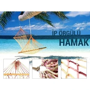 Ip Örgülü Ahşap Hamak