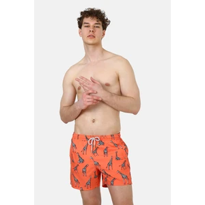 John Frank Desenli Deniz Şort All Over Cepli Mayo Short Erkek Mayo Short JFSSSW06GIRAFFE