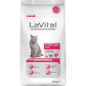 Lavital Sterilised Adult Somonlu 1,5 kg
SKT 22.02.2025