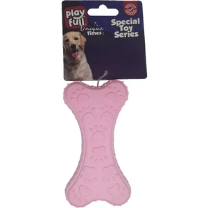 PF-4046- Kemik Şeklinde Tırtıklı Plastik Köpek Oyuncağı 10X5,5 cm